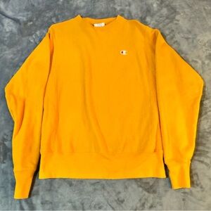 Champion Men's Bold Yellow Crewneck Sweater

#1402